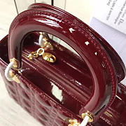 BagsAll Lady Dior 24 Wine Red 1616 - 6
