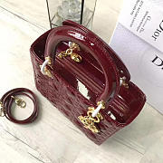 BagsAll Lady Dior 24 Wine Red 1616 - 2