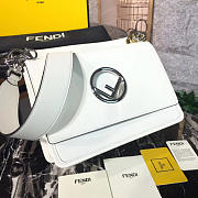 Fendi KanI F Logo White Leather 26cm 1976 - 6