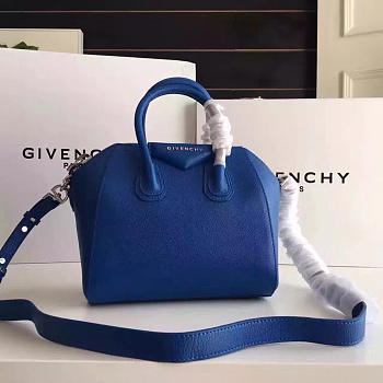 bagsAll Givenchy Mini Antigona 27 Navy Blue 2056