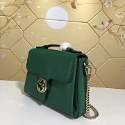 Gucci GG Flap Shoulder Bag On Chain Green BagsAll 5103032 - 2