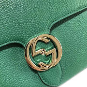 Gucci GG Flap Shoulder Bag On Chain Green BagsAll 5103032 - 6