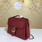 Gucci GG Flap Shoulder Bag On Chain Red BagsAll 5103032 - 4
