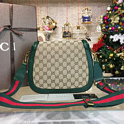 Gucci Lady Web Ophidia Canvas Green Leather 2195 26.5cm  - 4