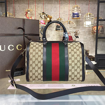 Gucci GG Ophidia Canvas 33 Supreme Handle Bag 2219