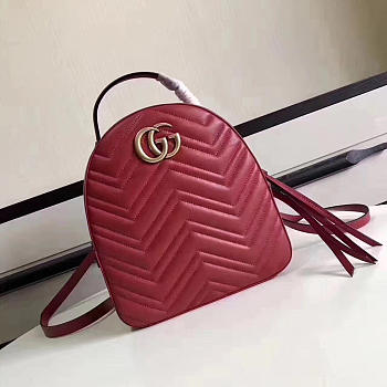 Gucci GG Marmont 22 Backpack Red 2253