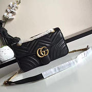 Gucci GG Marmont 26 Matelassé Black Leather 2268 - 1