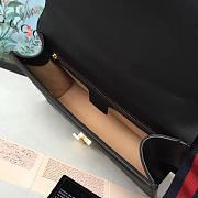 Gucci Sylvie Leather Black Bag Z2344 25cm - 2