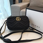Gucci GG Marmont 18 Matelassé Black Leather 2412 - 1