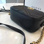 Gucci GG Marmont 18 Matelassé Black Leather 2412 - 4