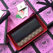 Gucci GG Supreme Wallet Black BagsAll - 1