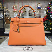 Hermès Kelly Epsom 28 Orange/Gold BagsAll Z2718 - 1
