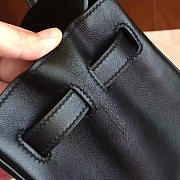 Hermes Birkin Box Leather Black/Silver BagsAll Z2956 30cm - 5
