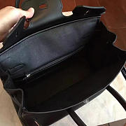 Hermes Birkin Box Leather Black/Silver BagsAll Z2956 30cm - 6