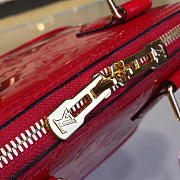 Louis Vuitton Alma BB 25 Red Monogram Vernis Leather M90174 - 4