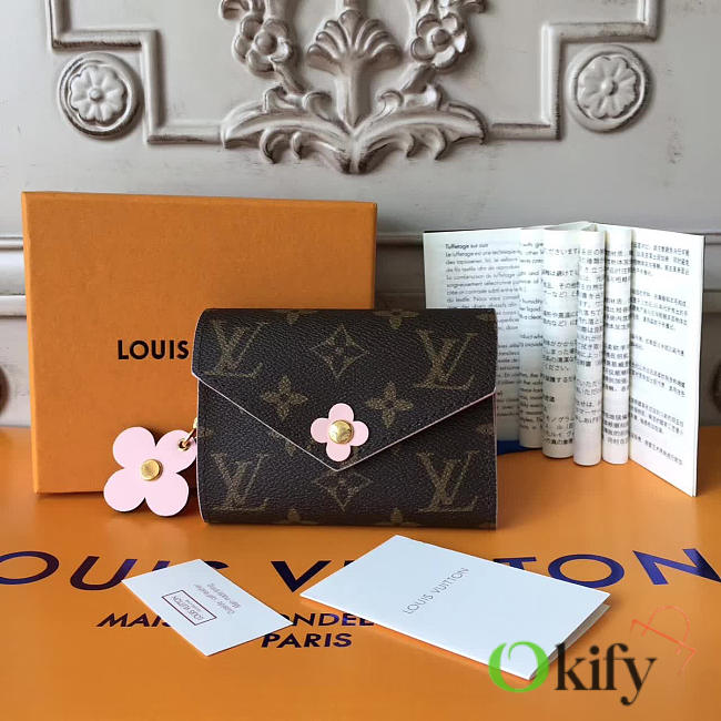 Louis Vuitton Wallet 12 Monogram Pink 3730 - 1