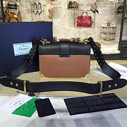 bagsAll Prada Cahier Leather 20 Shoulder Bag Brown 4203 - 4