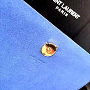 YSL Monogram Kate 17 Blue Leather Tassel BagsAll 4976 - 4