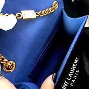 YSL Monogram Kate 17 Blue Leather Tassel BagsAll 4976 - 3