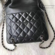 Chanel Large Lambskin Drawstring Backpack - 3