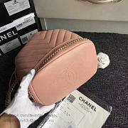 Chanel Lambskin Drawstring Bucket Bag Pink BagsAll A91885 VS06999 - 3