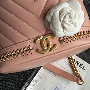 Chanel Lambskin Drawstring Bucket Bag Pink BagsAll A91885 VS06999 - 5