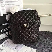 Chanel Caviar Quilted Lambskin 24 Backpack Black Silver Hardware 170302 VS06576 - 1