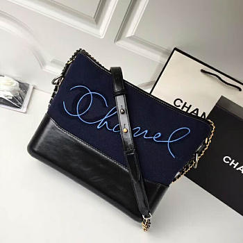 CHANEL'S GABRIELLE Large Hobo Bag 28 Navy Blue