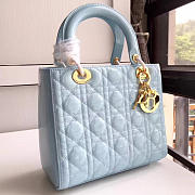 bagsAll Lady Dior Medium Blue Shiny 1593 - 1