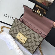 Gucci Padlock 20 Ophidia Leather Pink Studded Pearl - 3