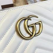 Gucci GG Marmont 35 Matelassé White Tote 2231 - 5