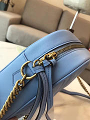 Gucci GG Marmont 27 matelassé dusty blue 2403 - 6
