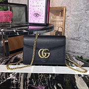 Gucci GG Marmont 20 Black Leather 2471 - 1