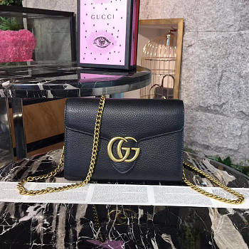 Gucci GG Marmont 20 Black Leather 2471