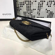 Gucci GG Marmont Velvet Leather WOC Black 2560 20cm  - 3