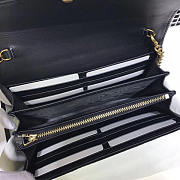 Gucci GG Marmont Velvet Leather WOC Black 2560 20cm  - 4