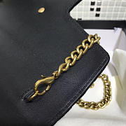 Gucci GG Marmont Velvet Leather WOC Black 2560 20cm  - 5