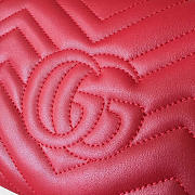 Gucci GG Marmont 20 Mini Chain Bag Red 2590 - 5