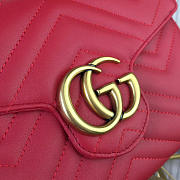 Gucci GG Marmont 20 Mini Chain Bag Red 2590 - 4