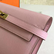 Hermès Kelly Clutch 20 Pink/Gold BagsAll Z2839 - 2