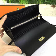 Hermès Kelly Clutch 20 Black/Gold BagsAll Z2850 - 6