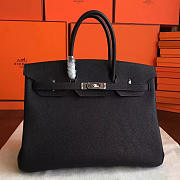 Hermes Birkin Epsome Black/ Silver BagsAll Z2946 35cm - 1