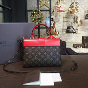  Louis Vuitton Monogram BagsAll  One Handle Flap Bag MM RED 3296 - 4