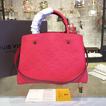 Louis Vuitton Montaigne Mm Tote Pink 3324 33cm 