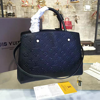 Louis Vuitton Montaigne Mm Tote Noir 3571 33cm