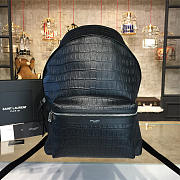 YSL Monogram Backpack 38 Black BagsAll 4790 - 1