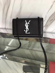 YSL Monogram Kate In Grain De Poudre Embossed Leather BagsAll 5019 - 1