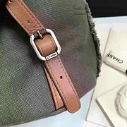 CC Canvas Sequins Drawstring Backpack Grey and Red  - 3