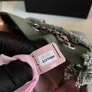 CC Canvas Sequins Drawstring Backpack Grey and Red  - 6