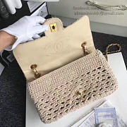 CC Crochet Braid Cayo Coco Flap Bag Beige BagsAll A93680 VS02814 - 6